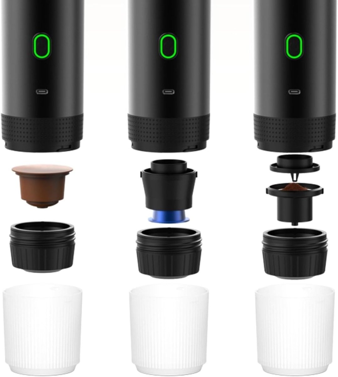 Prenosný kávovar 3-v-1 – Ideálny na kanceláriu, dom a vonkajšie použitie