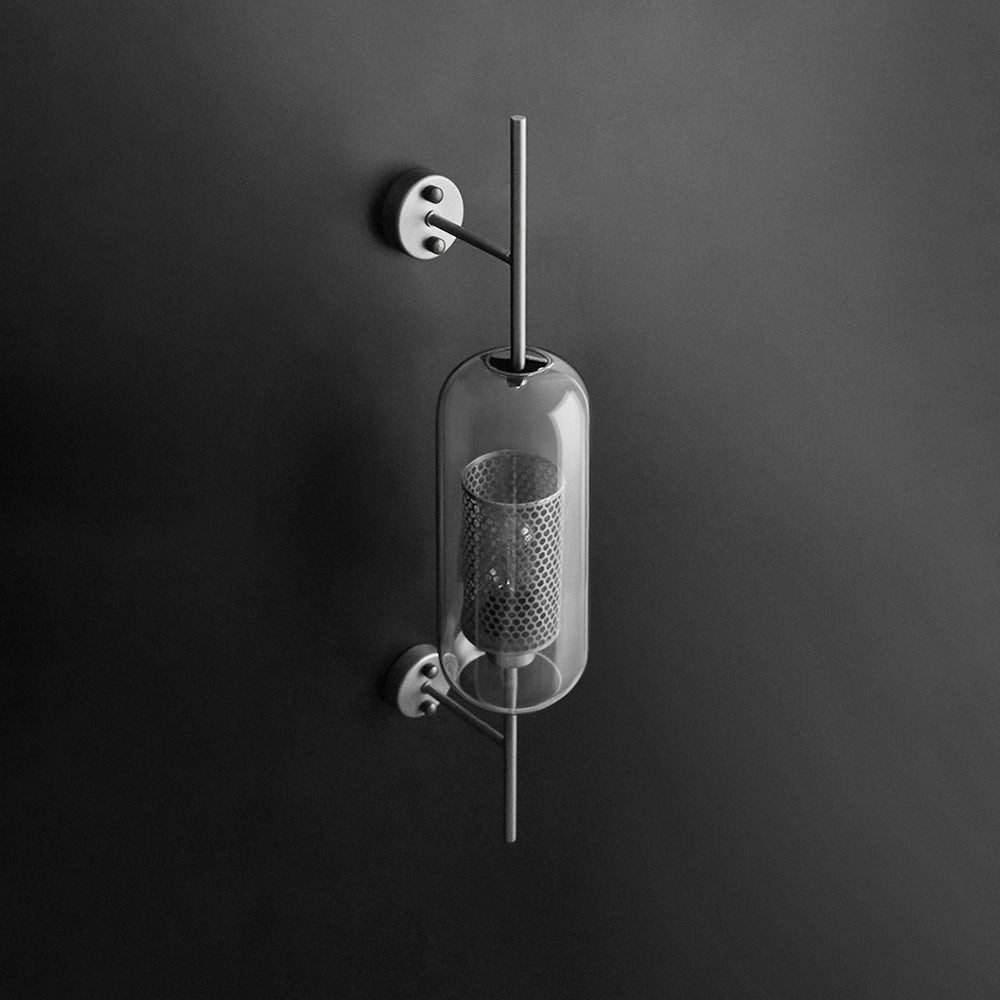 Teollinen geometrinen seinävalaisin - tyyliä ja modernia