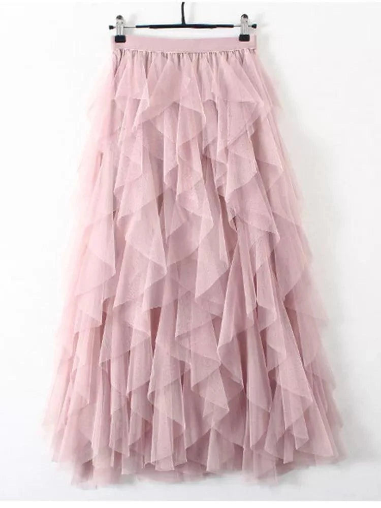 Émilie | Mid-Length Skirt - Elegant and Refined Tulle