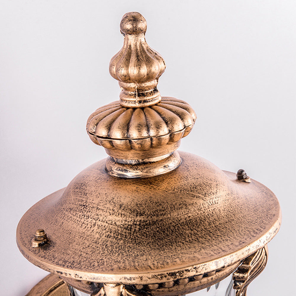 Vintage Seinävalaisin Lasista – Retrotyyli ja Ulkokäyttöön Sopiva