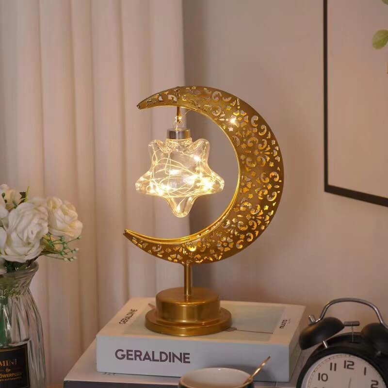 Lampe Lune Dorée — Éclat Magique & Ambiance Enchantée