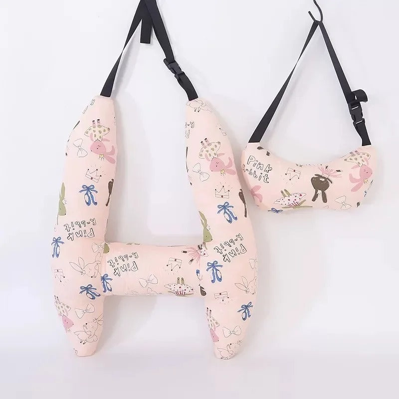 Almofada de viagem para crianças - Apoio para a cabeça e sono tranquilo