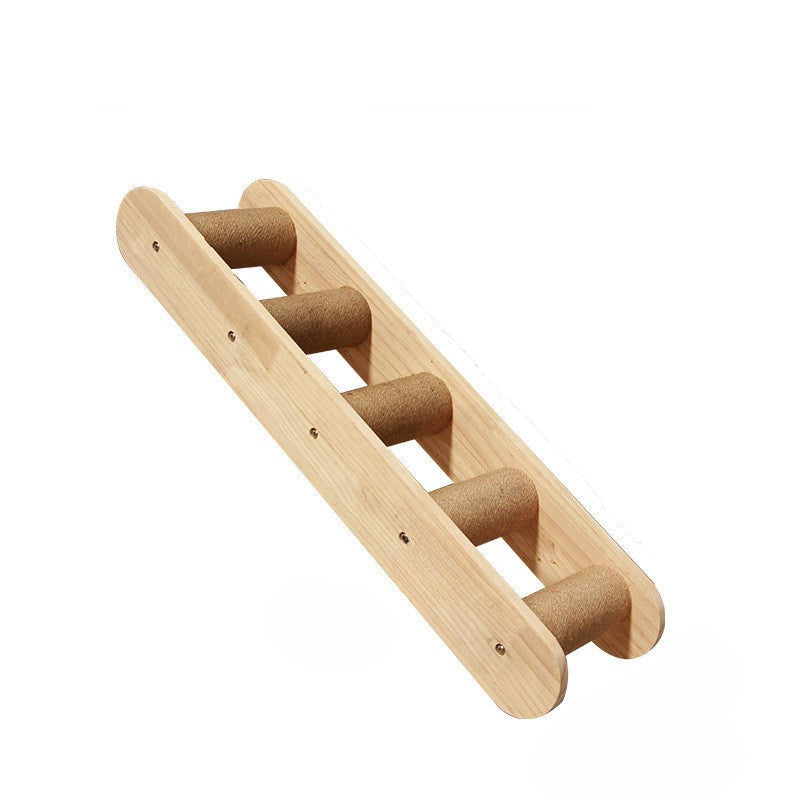 Καδράκι τοίχου για γάτα με αναρτημένη πλατφόρμα και σκάλα