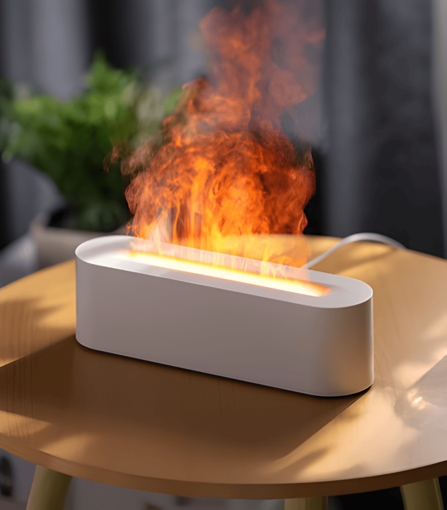 USB-aromadiffuusori monivärisellä LED-valaistuksella - rentouttava tunnelma ja kevyt sumu