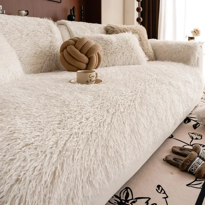 غطاء كنبة مخملية ناعمة - راحة مطلقة وأسلوب أنيق