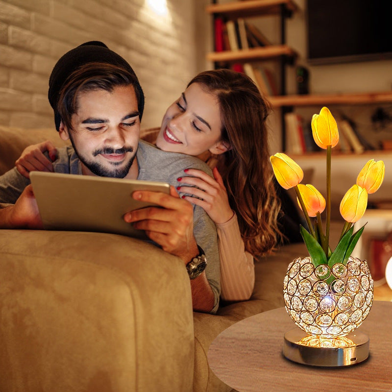 Touch Table Lamp – Elegant Crystal Shine