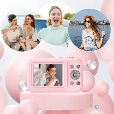 Retro kamera cyfrowa - klasyczny wygląd i jakość HD