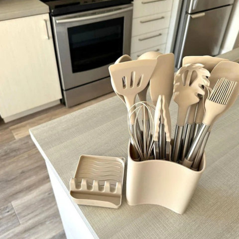 12ピースシリコーン調理器具セット-完全&快適に使用する