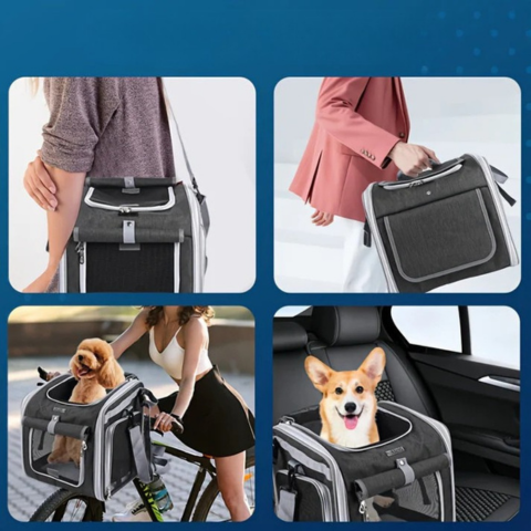 Erweiterbarer Fahrradkorb für Tiere – Praktisch und bequem