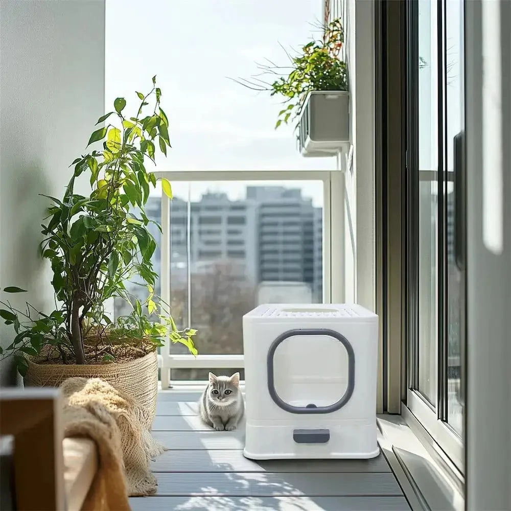 Kissalle tarkoitettu hajustamaton hiekkalaatikko – puhtaus ja mukavuus taattu