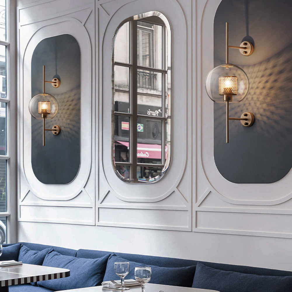 Teollinen geometrinen seinävalaisin - tyyliä ja modernia