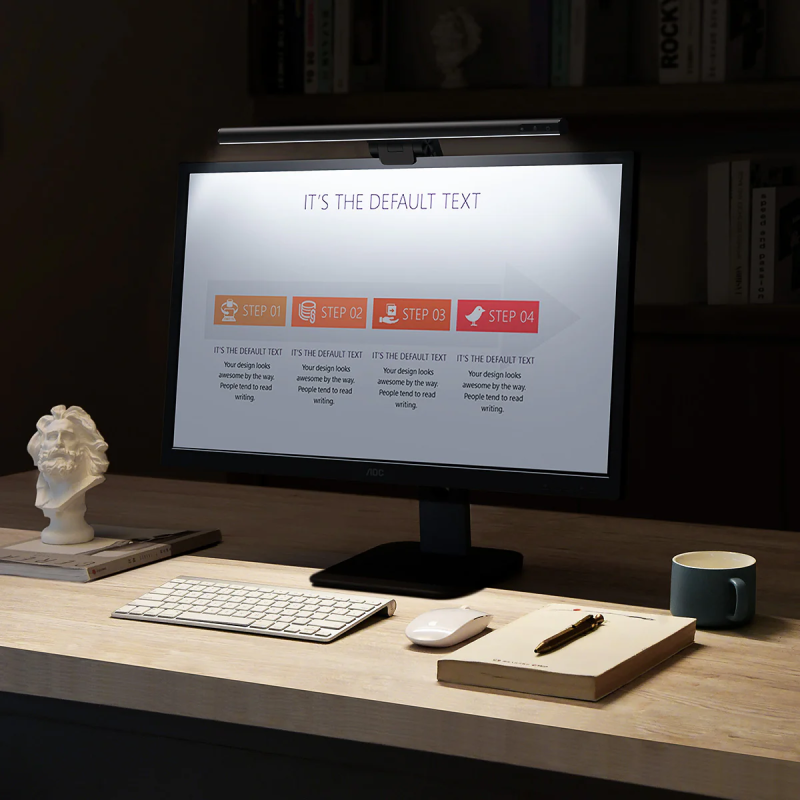 LED Desk Lamp - Wireless Lighting for Screen