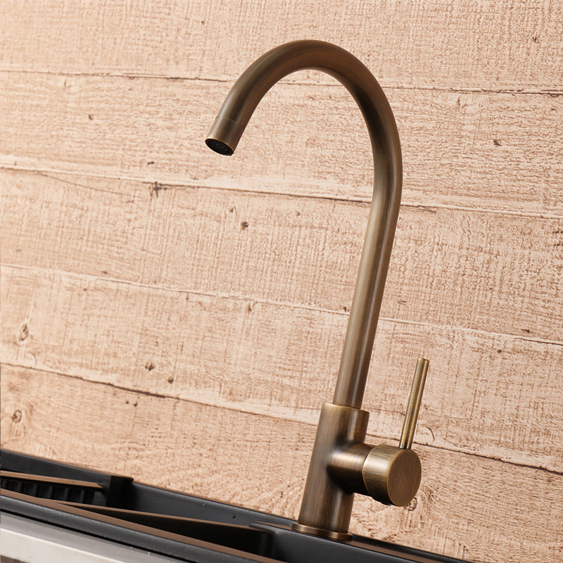 Elegant Køkkenvask - Antik Bronze og Raffineret Design