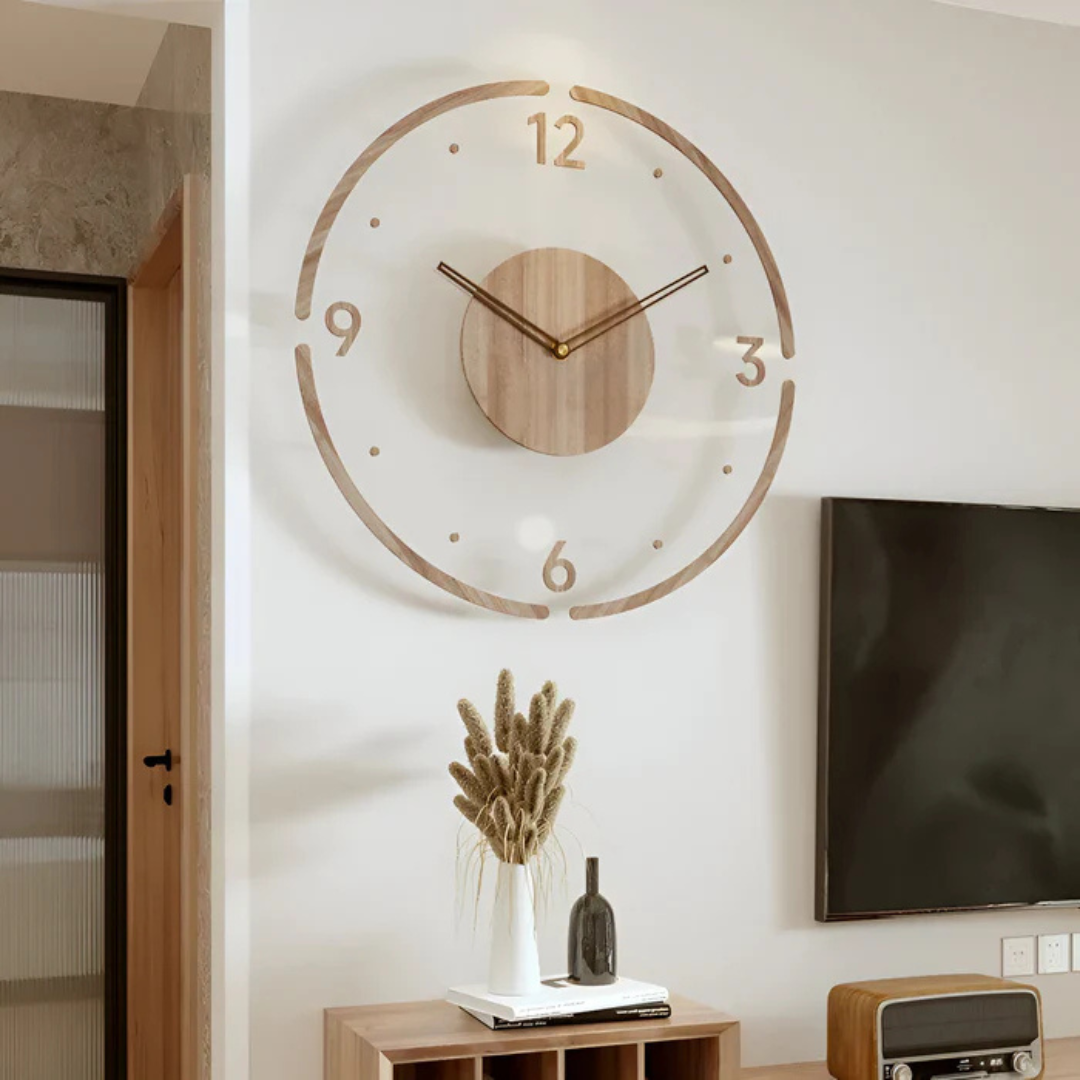 Grande Horloge Murale – Design Élégant Et Moderne