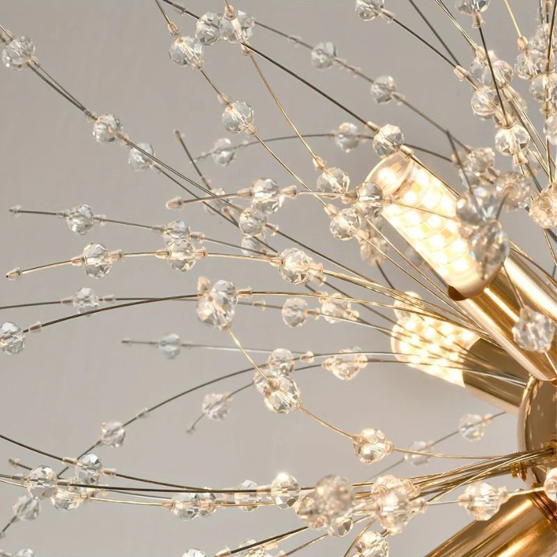 Lustre de Cristal Suspenso – Elegância e Brilho Intemporais 