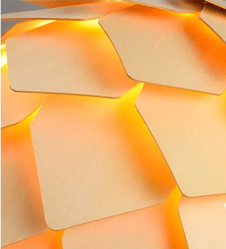 Luminária Suspensa Escultural – Design Inspirado Na Natureza 