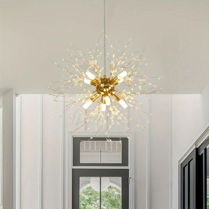 Lámpara de Cristal Colgante – Elegancia y Brillo Atemporal 