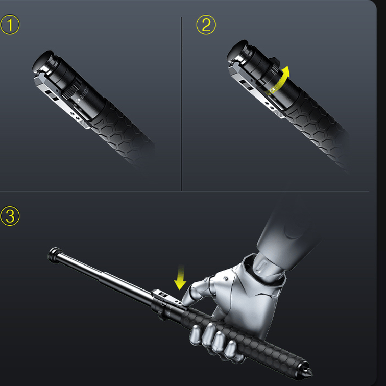 عصا المشي القابلة للطي - الإضاءة والاستقرار 