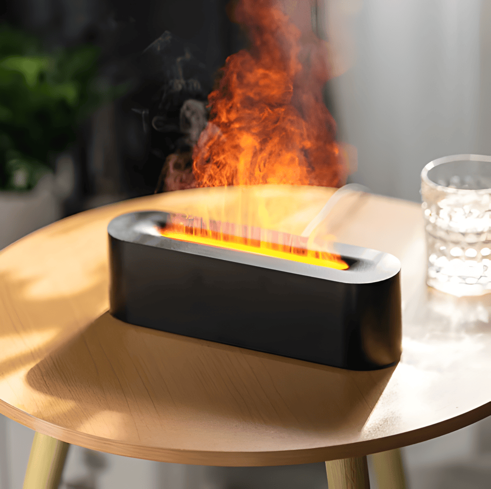 USB Aroma Diffuser med mångfärgad LED-belysning - avslappnande atmosfär och lätt dimma