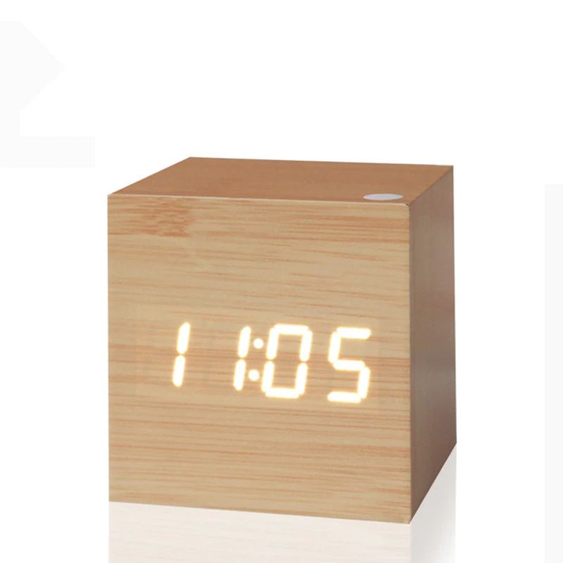 Digital Klocka Kub – Minimalistisk Design Och LED-Display 