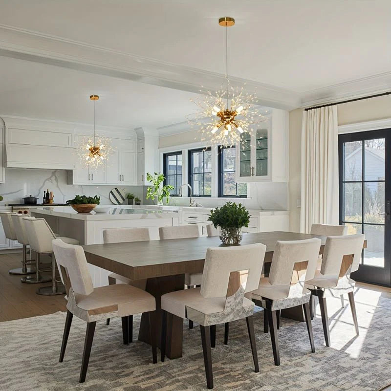 Lustre de Cristal Suspenso – Elegância e Brilho Intemporais 