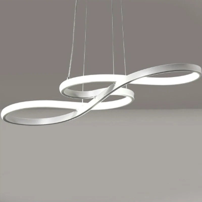 Moderna LED-hänglampa i ringar – Elegant och futuristisk design 