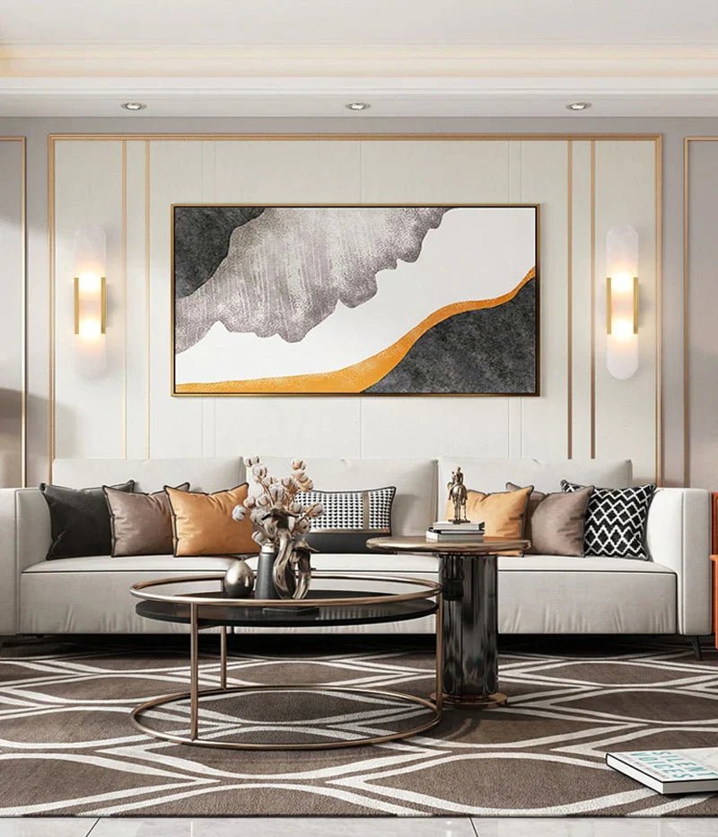 Black and Gold LED Wall Lamp – Modern Elegance and Chic Design 