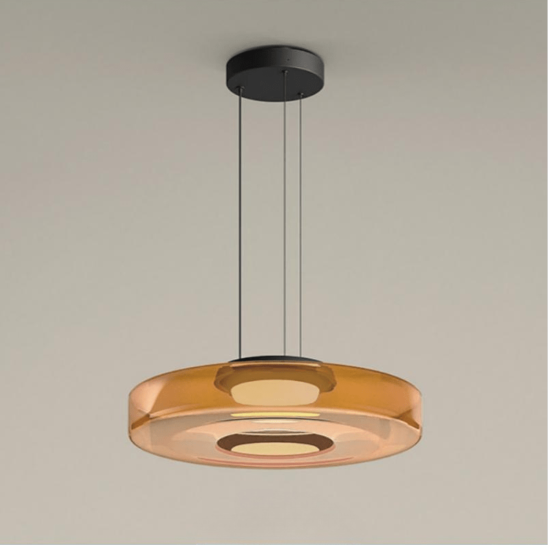 Suspension En Verre Style Bauhaus – Élégance Et Modernité