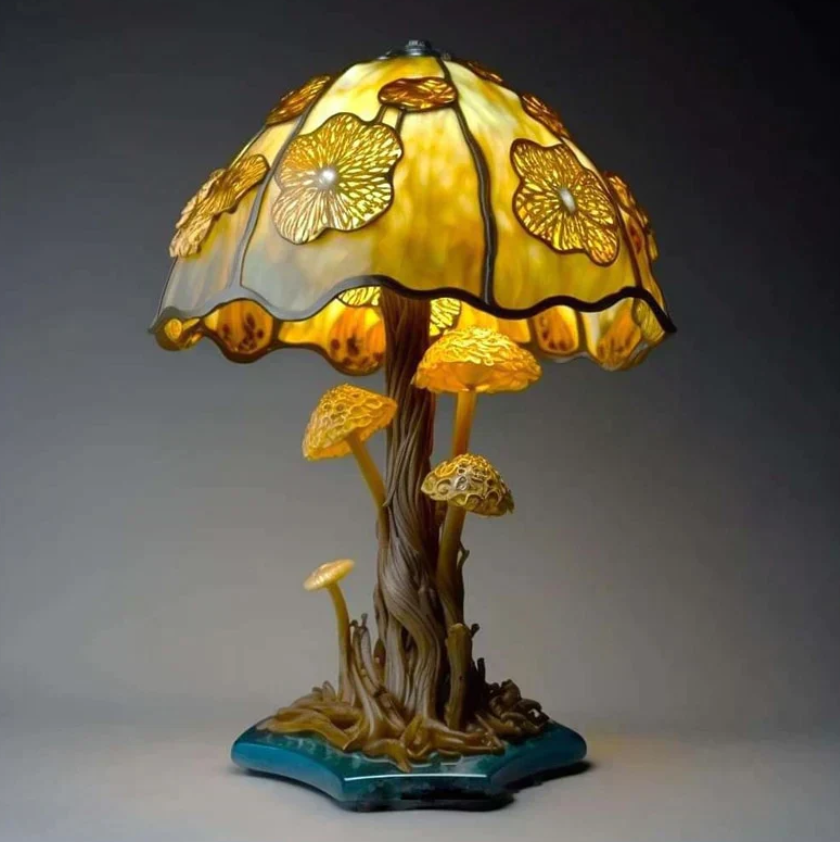 Lampa i glasfönster lugnande – mjukt ljus och varm atmosfär 