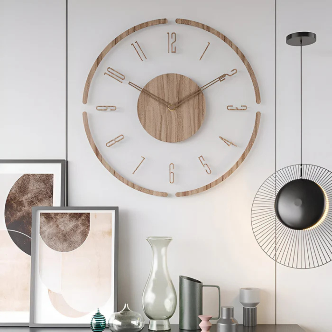 Grande Horloge Murale – Design Élégant Et Moderne