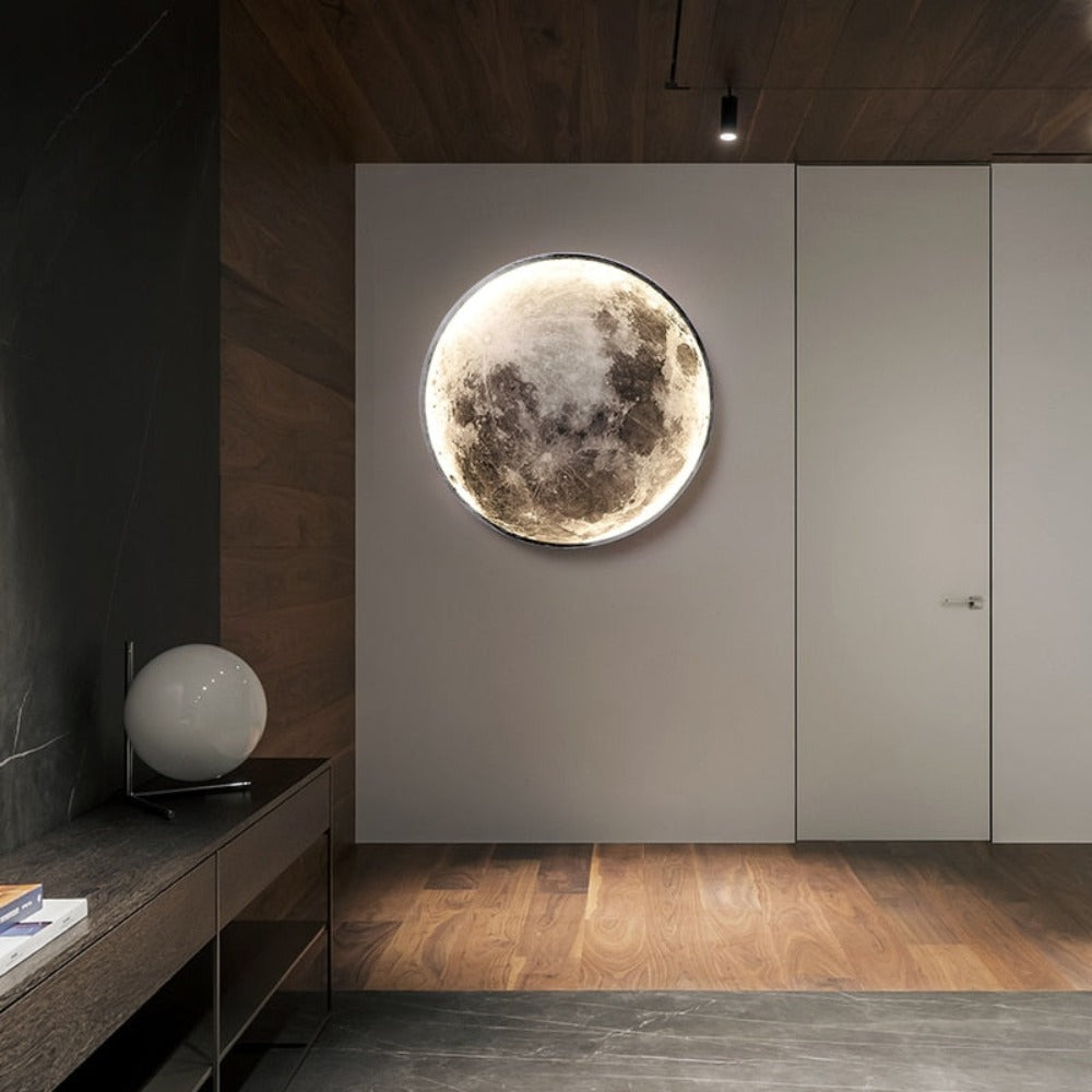 Nástenná lampa 3D LED – Mesiac pre jedinečnú atmosféru 