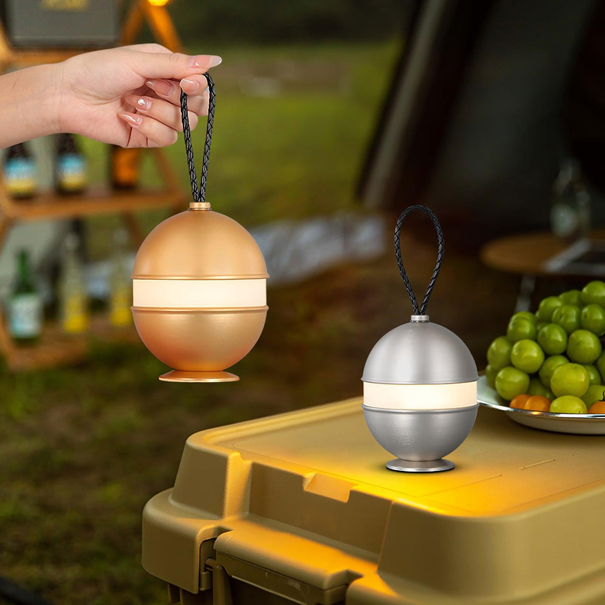 Genopladelig kuglelampe - elegant design og afslappende lys