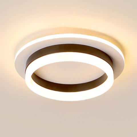 Plafonieră contemporană - Forme elegante și iluminare uniformă