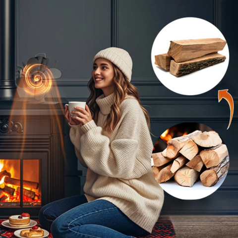 Ανεμιστήρας Σόμπας 5 Πτερυγίων — Βέλτιστη Διάχυση της Θερμότητας 