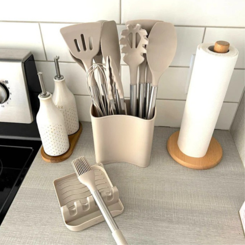 12ピースシリコーン調理器具セット-完全＆快適に使用する