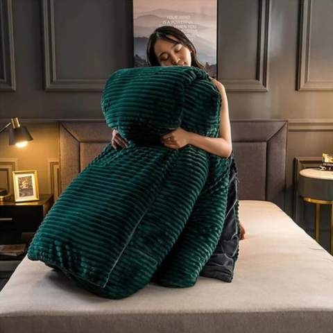 3ピースの寝具セット – ポリエステルの柔らかさと快適さ 