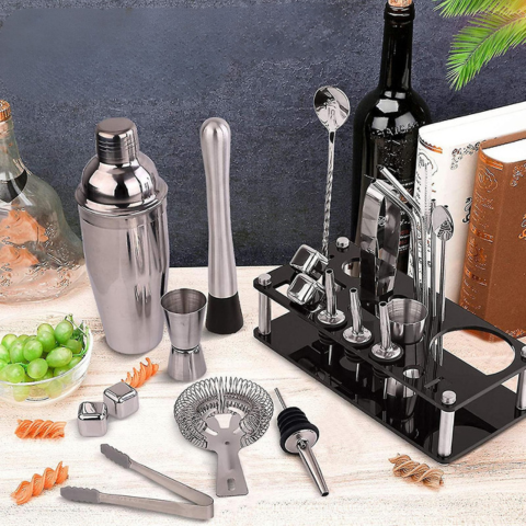 Complete Barman Set – 23 Stukken Voor Thuis Cocktails Of Professioneel 