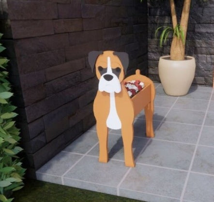 犬の形をしたオリジナルプランター 
