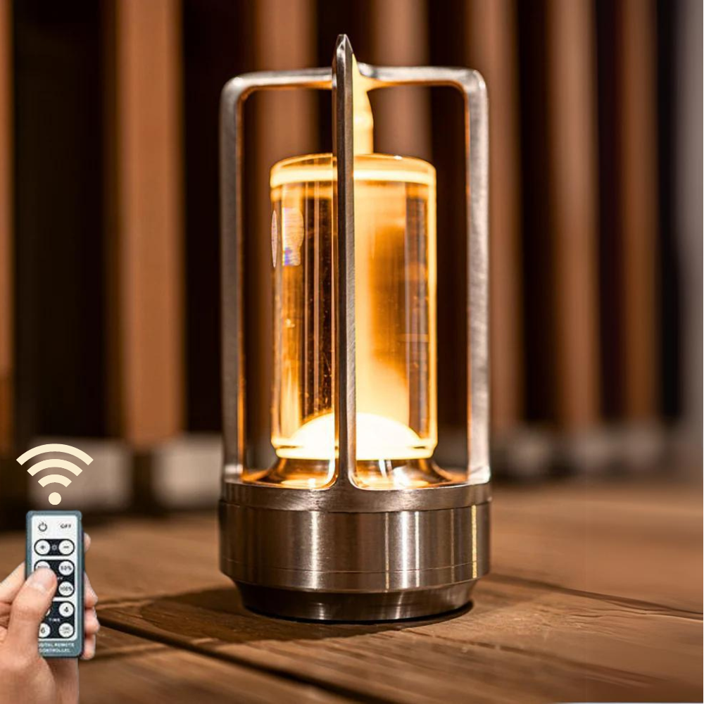 Dobíjacia stolná lampa – Tlmené svetlo a nadčasový štýl 