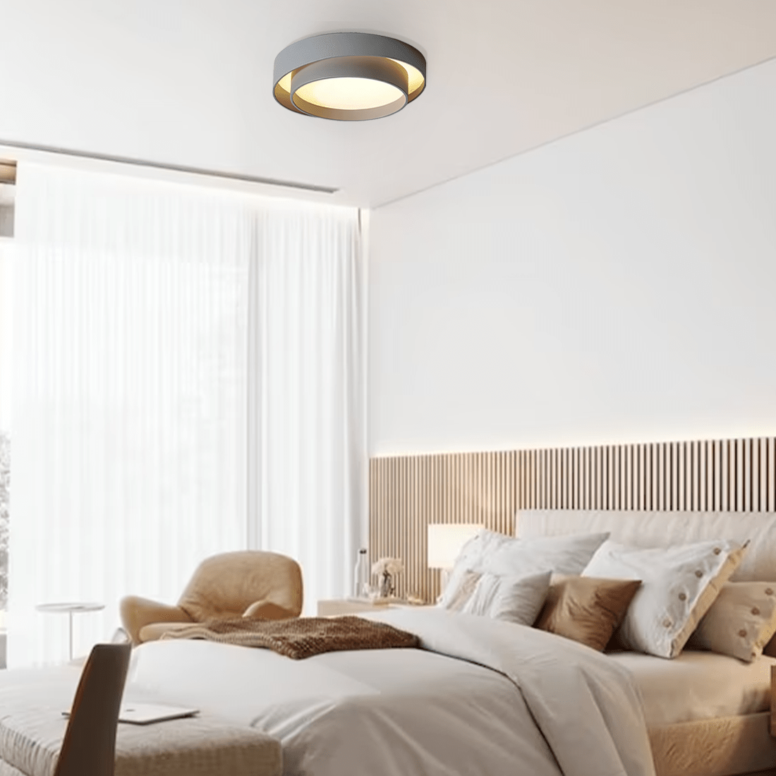Plafonnier LED Disque – Lumière Et Confort Visuel