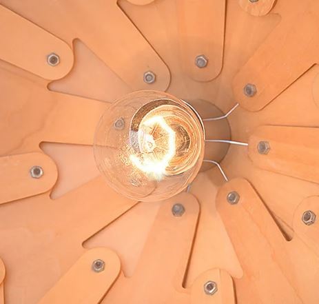 Luminária Suspensa Escultural – Design Inspirado Na Natureza 