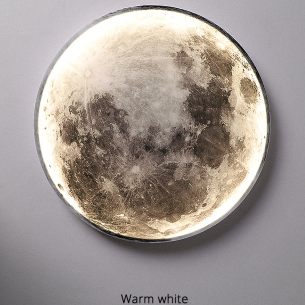 3D LED Wandlamp – Maan Voor Een Unieke Sfeer 